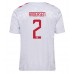 Maillot de foot Danemark Joachim Andersen #2 Extérieur vêtements Europe 2024 Manches Courtes